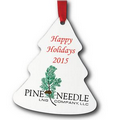 Tree shape ornament with full color imprint